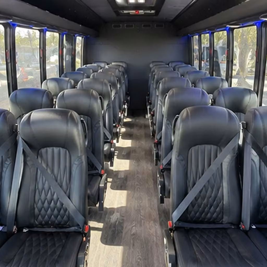 25 passenger minibus inside