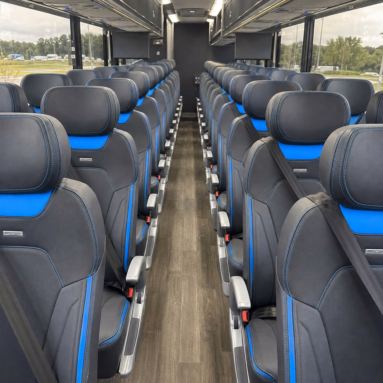 sugar land charter bus interior gallery