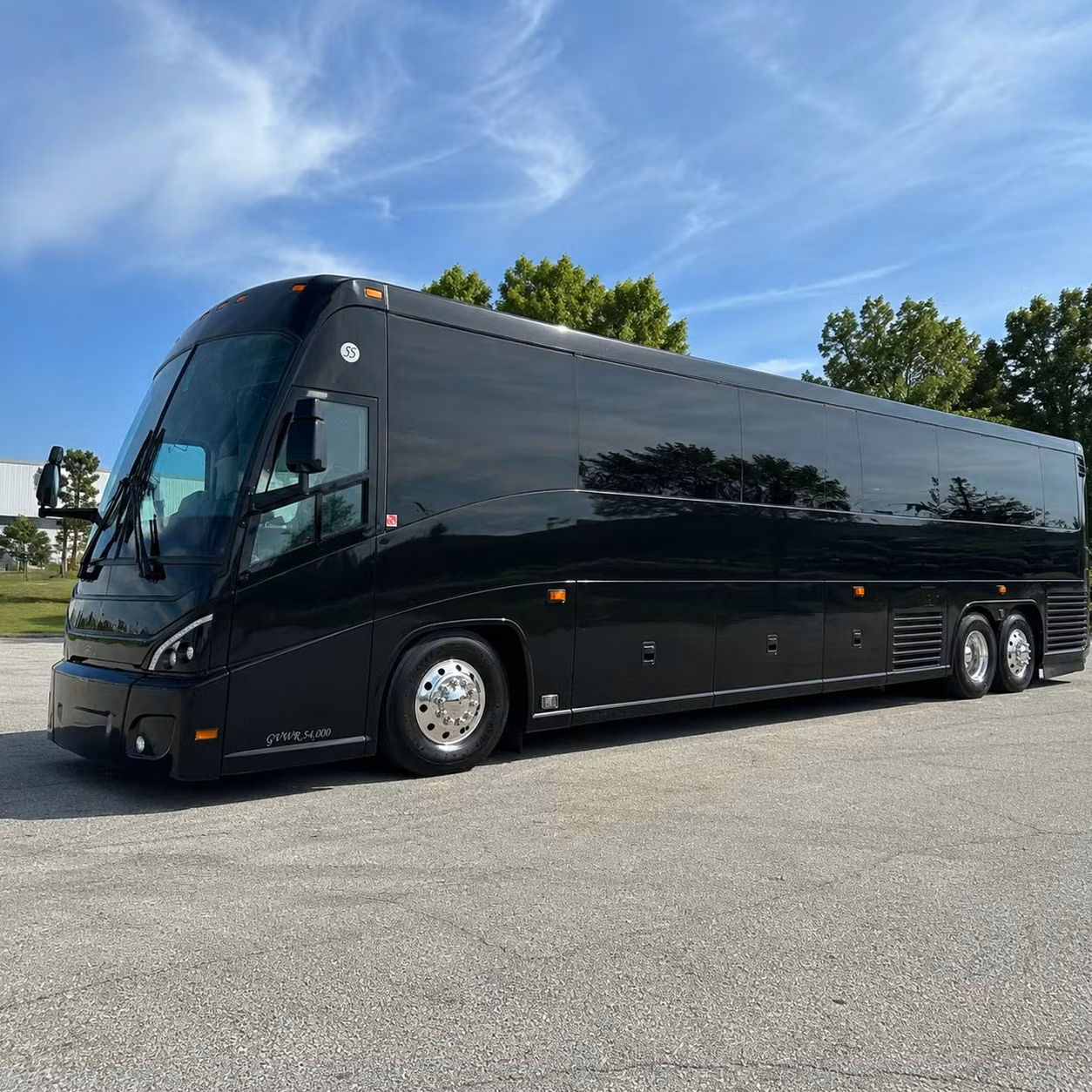 sugar land charter bus rental exterior